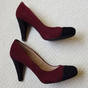Franco Sarto Shoes - Franco Sarto Willa Burgundy Red Suede Leather Pump Franco Sarto Shoes - Franco Sarto Willa Burgundy Red Suede Leather Pump